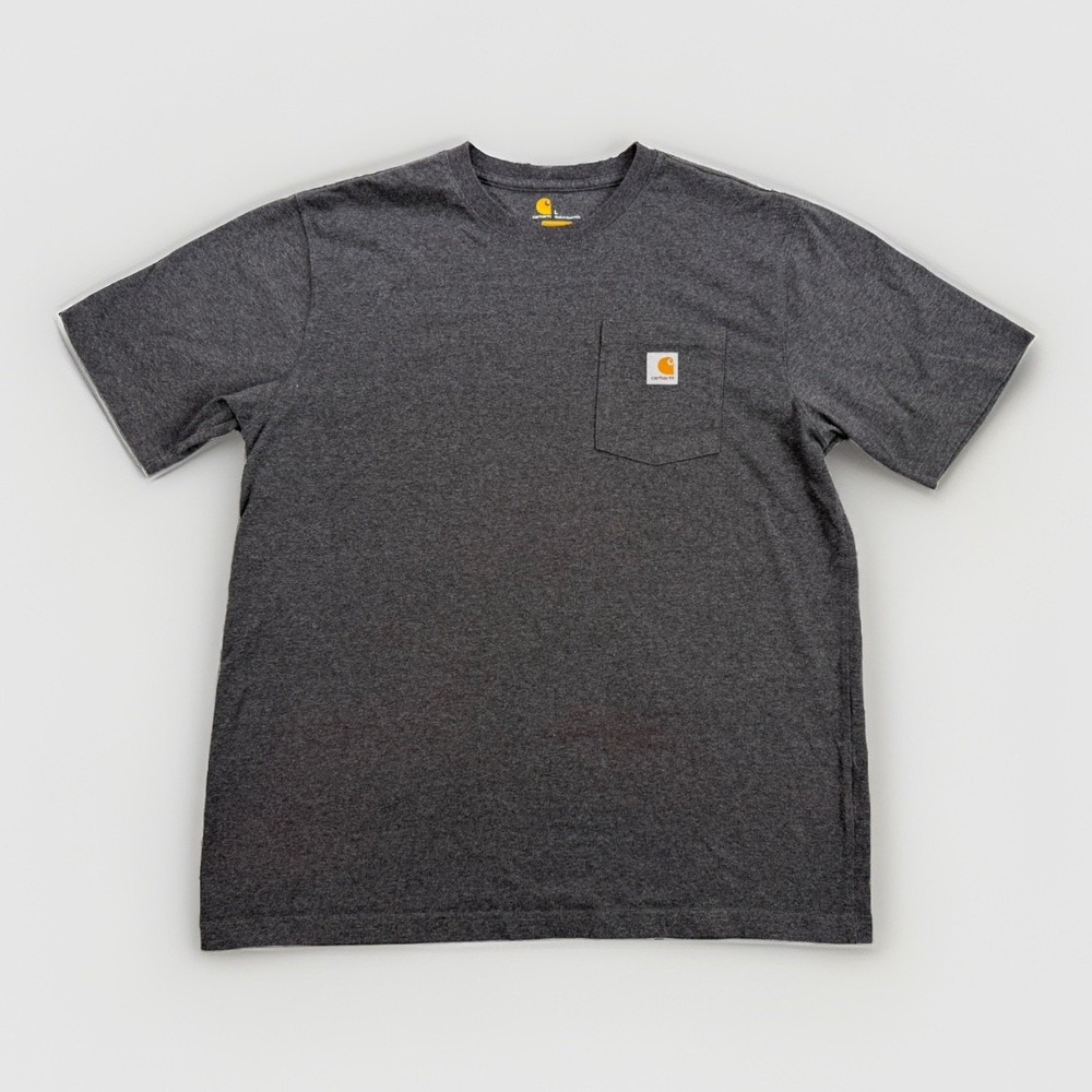 Carhartt Original Fit T-Shirt Men's Large Gray work shirt outdoor with pockets